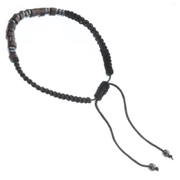 Charm Bracelets Código Morse Pulseira Jóias Contas de Corda Pedra Feminina Carta de Pulso Presente Criativo
