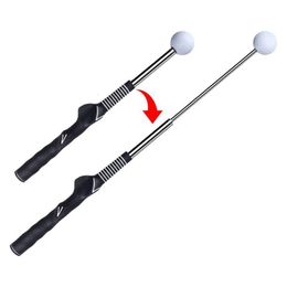 Other Golf Products Swing Practise Stick Telescopic Trainer Master Training Aid Posture Corrector Exercise p230629