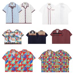 Designer Long Sleeved Shirts Men Women Summer Business Casual men Lapel short shirt Fashion Brand Design shirt Man tops Size M--4XL