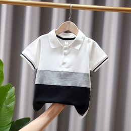 Polos Summer Boys Active T-Shirts Cotton Toddler Kids Polo Shirt Top Tees High Quality Children's Clothes Baby Age 2 3 4 5 7 9Year Old 230628