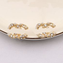 20style mais novo designer de moda Brincho Diamond Pearl Earrings Charme Acessórios de design de ponta Presentes Costa de Natal Vários estilos