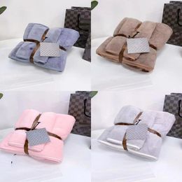 Fashion Brand Coral Fleece Thickened Bath Towel Two-Piece Towel Beach Towel Absorbent Towel Soft Set Home