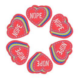 Diy Colorful love patches for clothing iron embroidered patch applique iron on patches sewing accessories badge on clothes bags273w