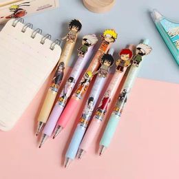 Pens 36 Pcs/lot Creative Ninja Press Gel Pen Cute 0.5mm Black Ink Signature Pens Promotional Gift Office School Supplies