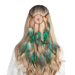 Molans Feather Bands Accessories Headband Hippy Girl Boho Gypsy Hairband Headpiece Feather Jewellery Native Festive Headwear