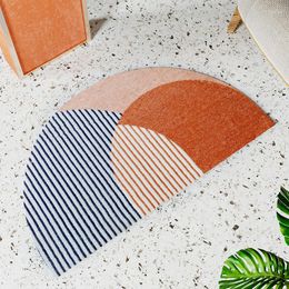 Carpets Bathroom Mat Modern Simple Artistic Geometric Arrow Soft Carpet Absorbent Slip-resistant Pad Kitchen Door Floor Mats Decorating