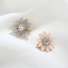 Hair Clips Chimaera Crystal Flower Pins Fashion Small Barrettes Rhinestone Accessories Ornament Hairgrip For Women Girl