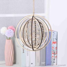 Other Home Decor Sign Art Flower of Life Wooden Laser Cut Handmade Crafts Sacred Meditation Energy Geometry Ornament Hanging Decor R230630