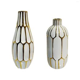 Vases Ceramic Vase Collection Ornament Home Decor Tabletop Artwork Crafts Flower For Entry Living Room Cabinet Fireplace Holidays