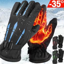 Five Fingers Gloves Winter Cycling Men Outdoor Waterproof Skiing Riding Hiking Motorcycle Warm Mitten Nonslip Thermal Sport 230928