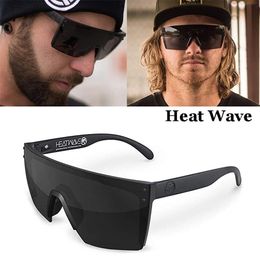 2021 Fashion Luxury Heat Wave sunglasses For Men Women Vintage Sport Driving Brand Design Square Sun Glasses UV400 Oculos De Sol225J