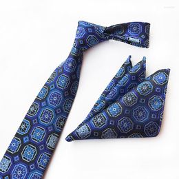 Bow Ties Elegant Stylish Formal Dress For Men's Suit Necktie And Pocket Square Set Gifts Men