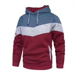 Men's Hoodies 2023 Winter Fashion Hooded Sweater Colored Street Casual Loose Side Sewn Pocket