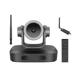 Camcorders GUCEE G07-1080P 2.4G Wireless VIDEO CONFERENCE HD CAMERA 135°ultra-wide Angle HDR & 3D DNR