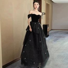 Vintage Mother Of The Bride Dresses Formal Godmother Party Guests Gown Plus Size Black Wedding Guest Dress Appliqued Mermaid Evening Gowns 403