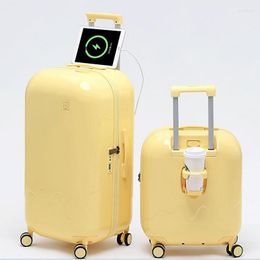 Suitcases Solid High-capacity Bags Bubble Luggage Trolley Box 20'28' Inch Small Lightweight Boarding Case Student Password Travel Suitcase