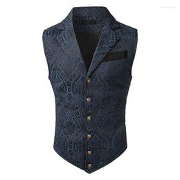 Men's Vests Vest Lapel Suit Casual Formal Business Dress Retro