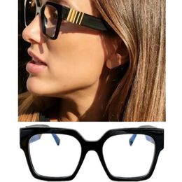 23LXU Young Women Square Big Frame for Glasses sunglasses 51-20-145 y4 Acetates Eyewear Gogggles Fullrim fullset design case