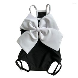 Dog Apparel Swimming Pool Breathable Summer Cat Bowknot Swimsuit For Dogs Kitten Outdoor Y1QB