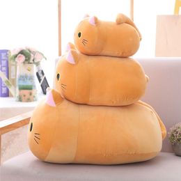 cute cat stuffed toy cartoon animal plush doll child sleeping soft pillow sofa cushion birthday gift girl