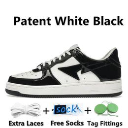 2024 Designer Star Casual Shoes for Men Women Sneakers Patent Leather Black White Blue Bury Grey Skateboarding Platform Jogging Walking Shoes d88