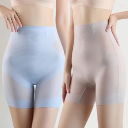 Women's Shapers Summer Ultra Thin Ice Silk Safety Shorts Women High Waist Shaping Panties Seamless Slimming Underwear Tummy Pants Body