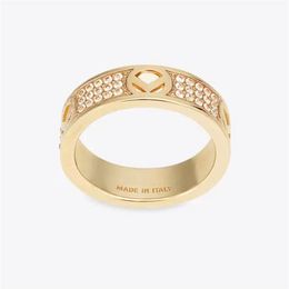High Quality Full Diamond Mens Rings Engagement Gift For Women Designer Couple Love Rings 925 Silver Gold Ringe Woman F Jewellery Wi241K