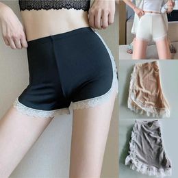 Women's Shorts Summer Lace Sexy Female Safety Briefs High Waist Pajamas Nightwear For Women 2023 Trend Booty Short Pants