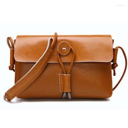 Evening Bags Cowhide Brand Genuine Leather Crossbody Bag Women Messenger Cover Zipper Ladies Shoulder With High Quality Female Handbag