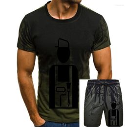 Men's Tracksuits 2023 Unisex Kurzarm T-Shirt Maler-Piktogramm Meister Handwerker Farbe Pinsel