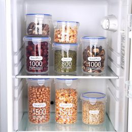 Storage Bottles 1PC Large-Capacity Jars For Bulk Cereals Kitchen Accessories Transparent Plastic Food Box Moisture-Proof Container
