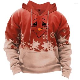 Men's Hoodies Merry Christmas Hoodie 3d Print Long Sleeve Pullover Winter Sweatshirt Casual Fashion Clothing High Quality Tops