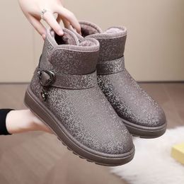 2023 Winter Thick Snow Boots Women's Fashion Plus Fleece Warm Beautiful Leisure Non-Slip Ankle Boots