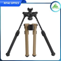 Hunting Bipod Anti Slip Adjustable Bipod Lightweight 360 Degree Rotation 7 Different Length Settings Aluminum Alloy Nylon for Outdoor