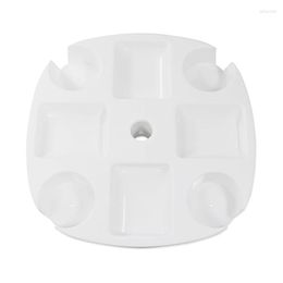Tea Trays Drink Cup Holder With Holders & Snacks Compartments For Beach Garden Swimming Pool