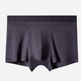 Underpants Men Striped Boxer Briefs U Convex Modal Boxers Sexy Boxershorts Man Trunks Stretch Underpant Antibacterials Inner Crotch Langeri