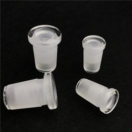 100pcs Mini Glass Adapter 10mm Female to 14mm Male Smoking Pipes 18mm Two Style Forsted Mouth Joint Smoke Water Bong Adapters On Sales