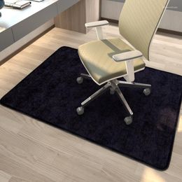 Carpets RULDGEE Corduroy Office Desk Swivel Chair Pad Gaming Foot Glue-free Self-adhesive Non-slip Protection Floor Mat