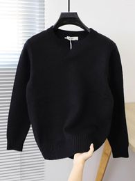 Men's Sweaters Korean Fashion Men Autumn Solid Color V Neck Slim Fit Street Wear Mens Clothes Knitted Sweater Pullovers