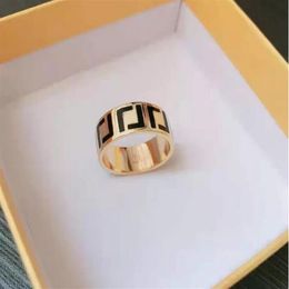 2022 designer Quality Extravagant channel set Love Band Ring Gold Silver Rose Stainless Steel letter Rings Fashion Women men weddi203v