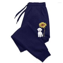 Men's Pants You Are My Sunshine Bichon Frise Sunflower Dog Lover Gift Men Trousers & Prevalent Camisa Cotton Me