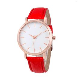 Wristwatches Fashion Watches Leather Stainless Men Women Steel Analog Quartz Wrist Watch Woman