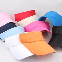 Ball Caps Solid Color Adjustable Outdoor Shade Men Empty Top Cap Sun Protection Riding Women Summer Hat Beach