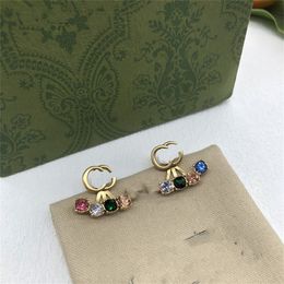 Designer Earrings Women G Logo Studs Luxury Charm Retro Earring Fashion Accessories Jewelry Double 54767