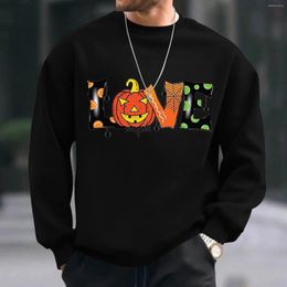 Men's Hoodies The Office Sweatshirt Male Autumn And Winter Tops Halloween Themed Simple PrintingHoodless Long Sleeve Pullover Polyester