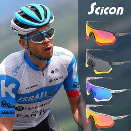 Outdoor Eyewear SCICON Polarized Cycling Sunglasses UV400 Mtb Bicycle Glasses Outdoor Sport Running Riding Glasses Mountain Men Women Eyewear 230928