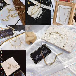20style Luxury Necklace Choker Chain 18K Gold Plated Stainless Steel Pendant Statement Fashion Womens Wedding Jewellery Accessories243F