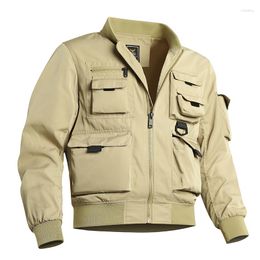 Men's Jackets Multi Pocket Jacket Military Uniform Windproof Field Winter And Autumn Waterproof Flight Pilot Coat