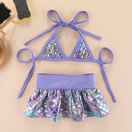 Dog Apparel Bikini Dress Cute Bathing Suit Beach Swimsuit For Small Dogs And Cats Swimming Summer Pet Clothes Purple Pink