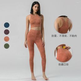 Women's Pants Yoga Set Seamless Sportswear Workout Clothes Athletic Wear Gym Legging Fitness Bra Crop Top Long Sleeve Sports Suits